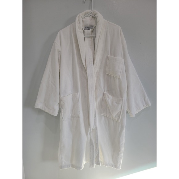 Alpine Swiss Other - Alpine Swiss Womens White Cotton Velour Terry Cloth Shawl Collar Bathrobe L/XL